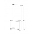Free-standing Office Partition - Double Sided Open Shelves